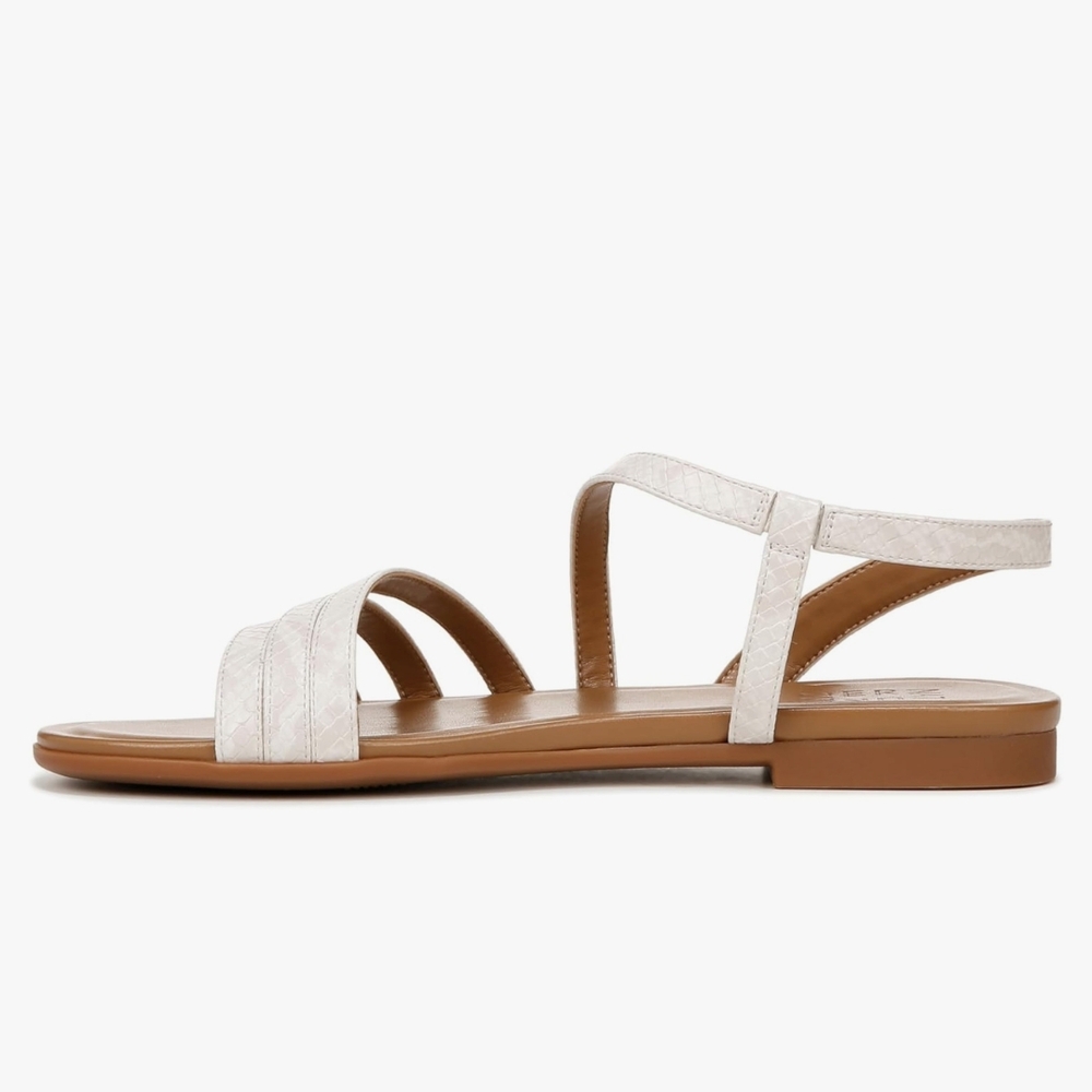 Naturalizer Salma White/Cream/Beige Snake Women's Shoes New - Picture 6 of 12
